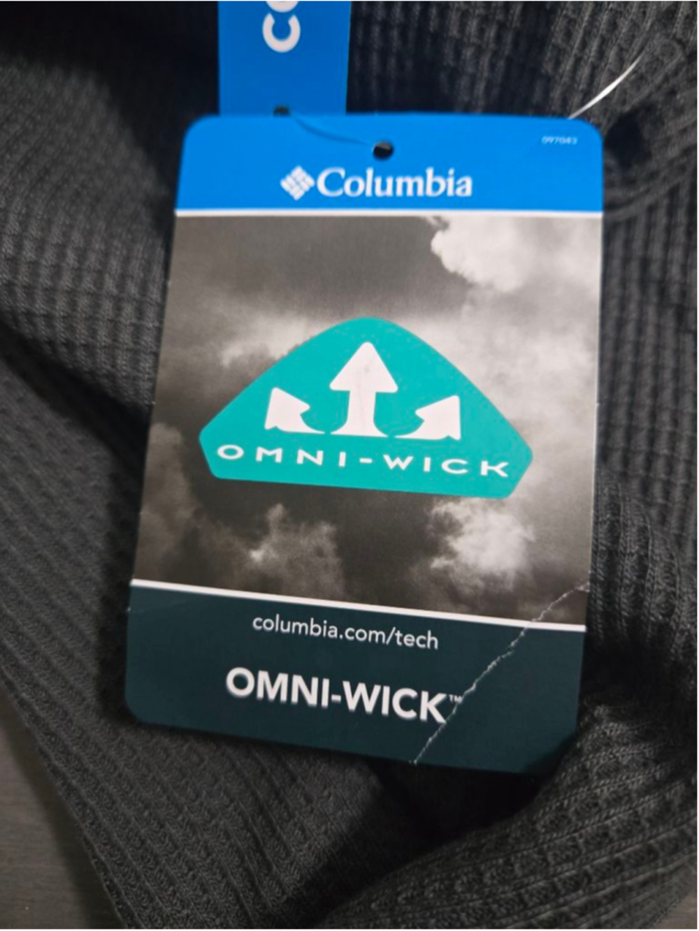 Columbia Gray Regular Fit Omni-Wick Long Sleeve Tee M - Picture 6 of 8